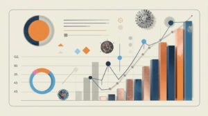 Illustration représentant la mesure de la performance organisationnelle à l’aide d’indicateurs visuels.