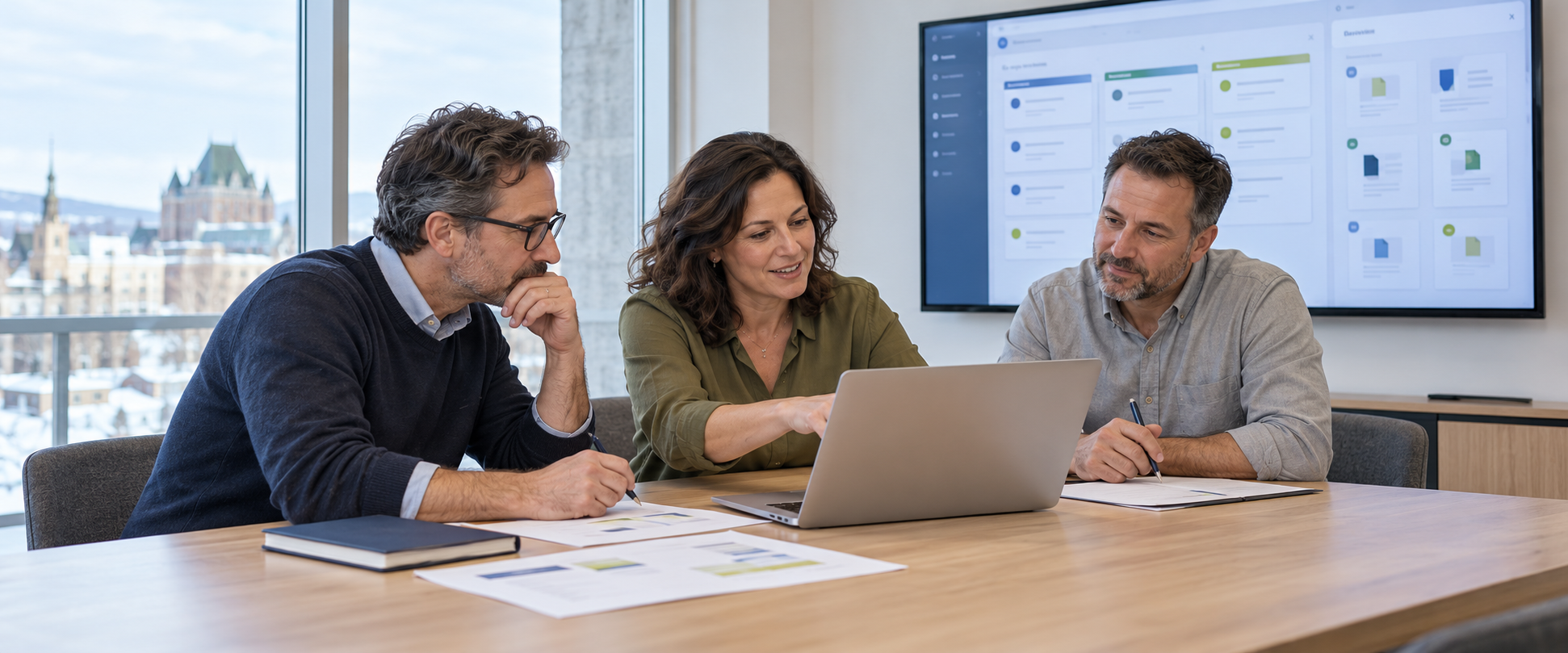 Une PME travaille avec ACXION et Eric Boucher son projet pour intégrer l'IA dans l'entreprise