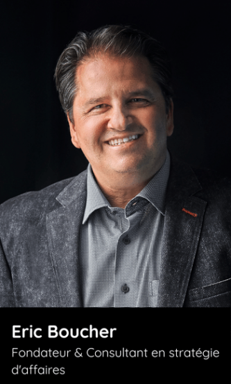 Eric Boucher est un consultant en stratégie d'affaires de la région de Montréal. Il se spécialise en accompagnement stratégique auprès des PME. {{brizy_dc_image_alt imageSrc=