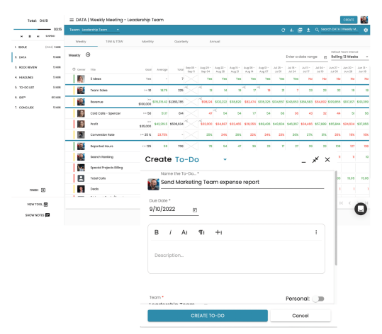 Système opérationnel d’entreprise 4 Tableau de bord gestion